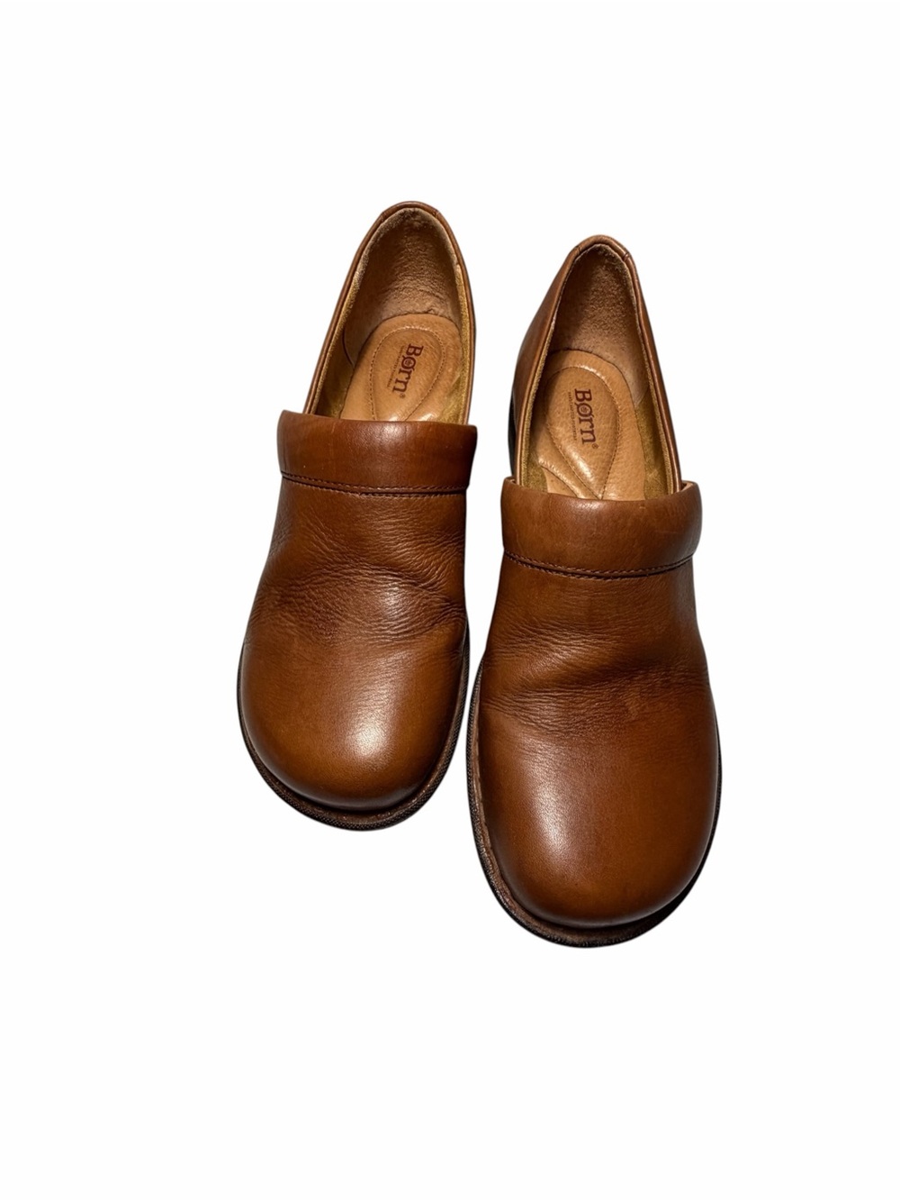 B.O.C Born Toby Duo Brown Leather Slip-On Loafers Womens 9.5